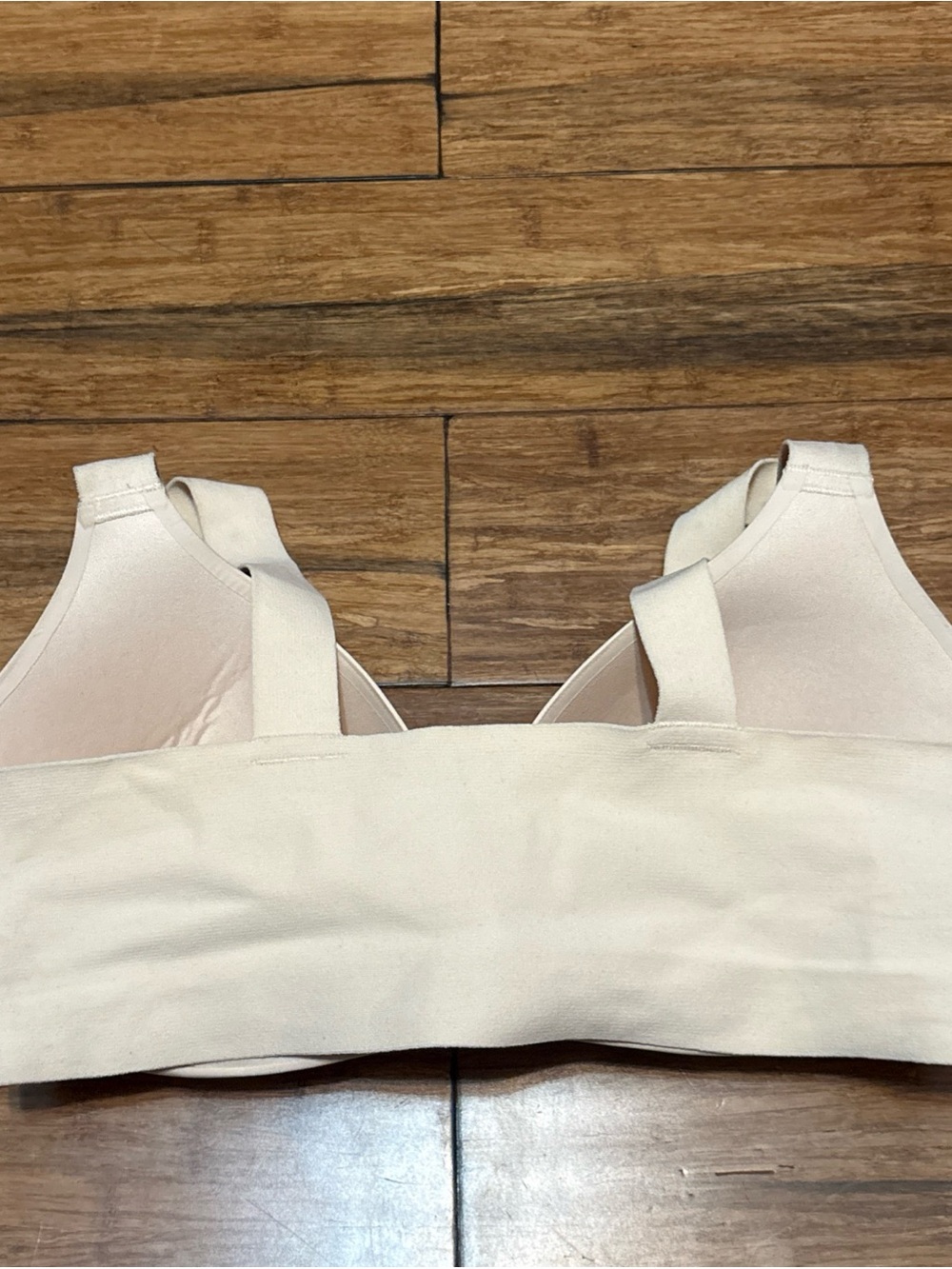Victoria's Secret Beige No Wire Bra Padded Lace Back Size 36DD - Picture 4 of 6